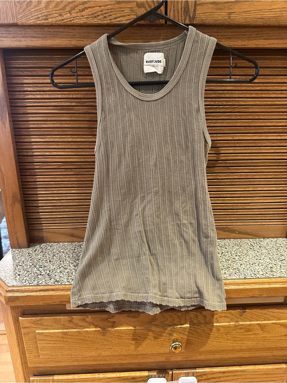 Rudy Jude Women's Ribbed Tank Top in Sage